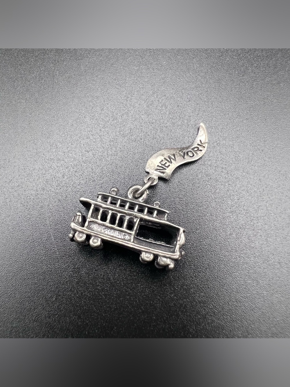 Sterling Silver New York Trolley Charm